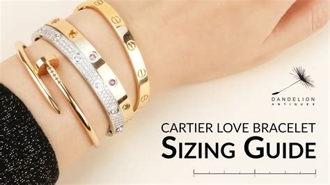 cartier love bracklet|cartier love bracelet size chart.